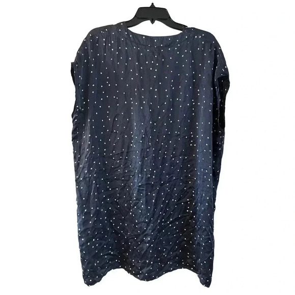 Marine Layer Dress 100% Silk V Neck Star Polka Dot Size Small - Picture 2 of 4
